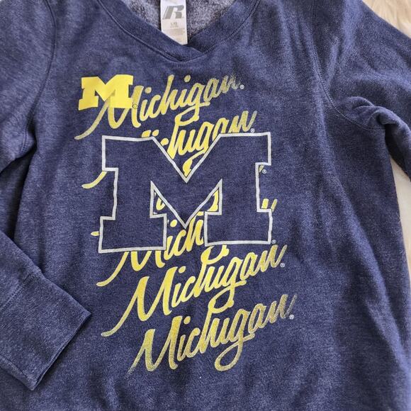 Russell Athletics Michigan University Wolverines graphic sweatshirt junior 11/13 - Picture 6 of 6